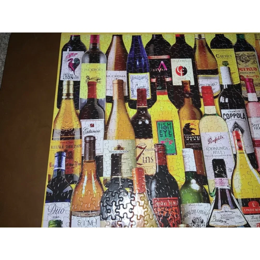White Mountain Wine Bottle Puzzle 1000 piece